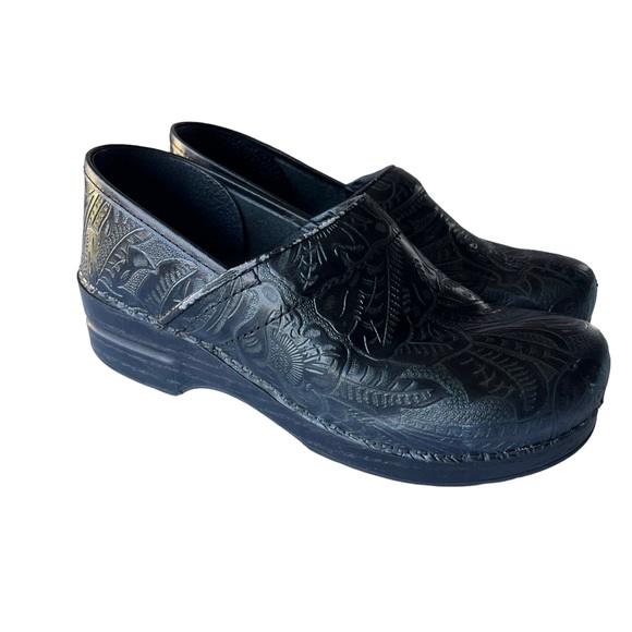 Dansko Professional Tooled Pattern Clogs - Picture 1 of 10